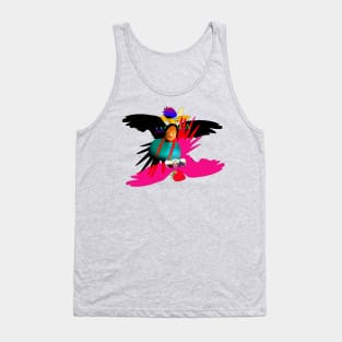 Indian, Parrot and Strawberry Tank Top